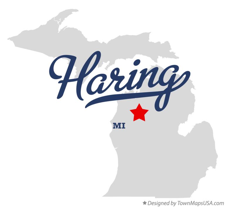 Map of Haring Michigan MI