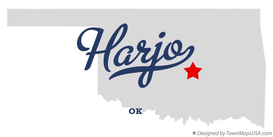 Map of Harjo Oklahoma OK