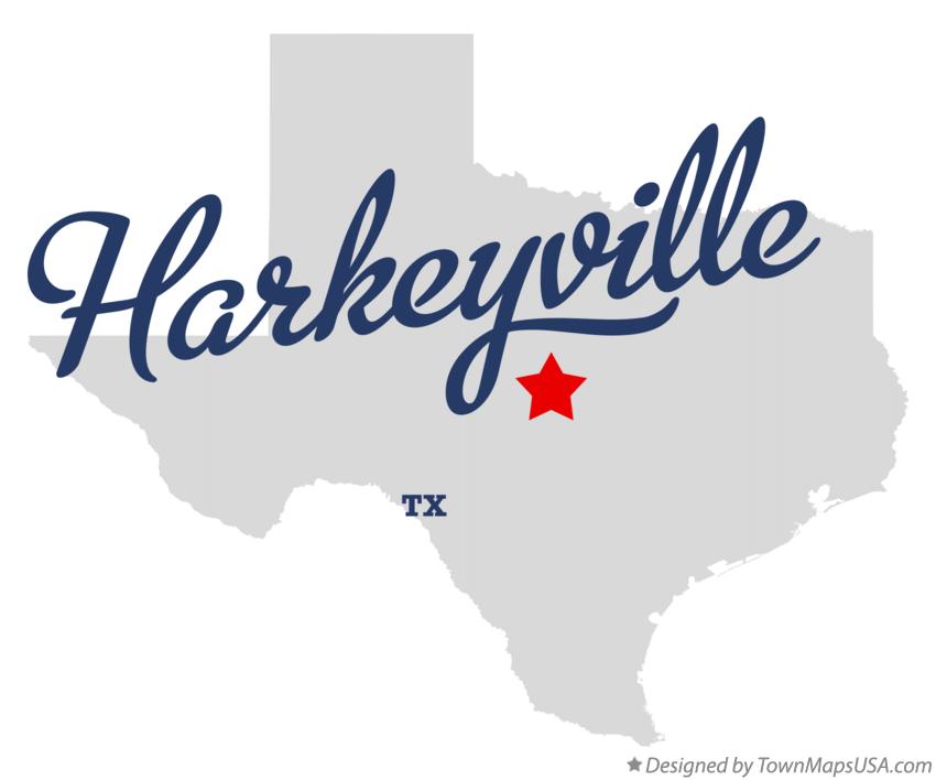 Map of Harkeyville Texas TX