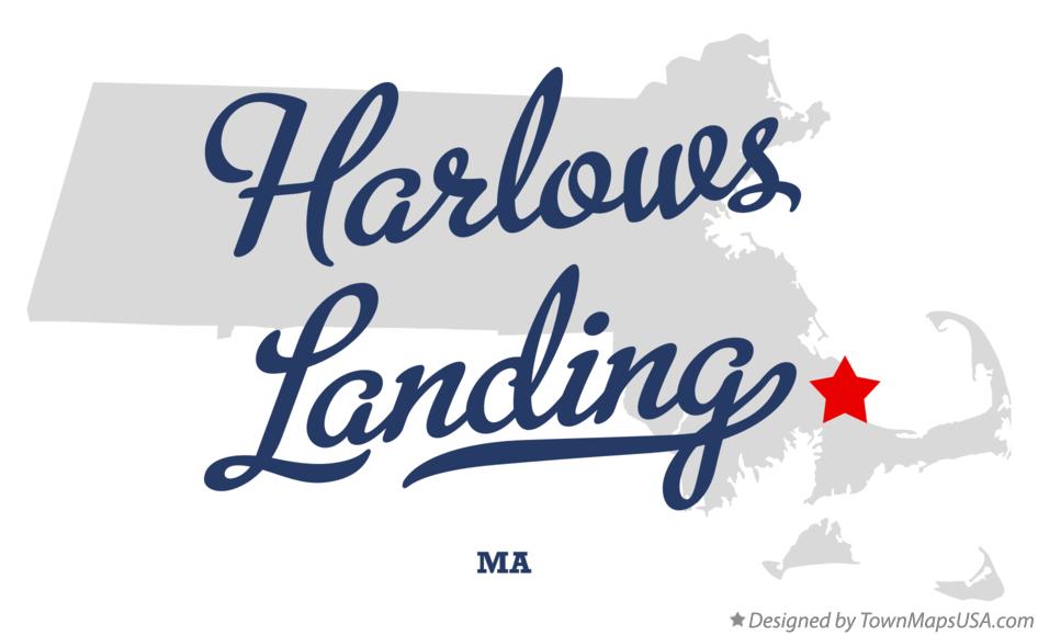 Map of Harlows Landing Massachusetts MA