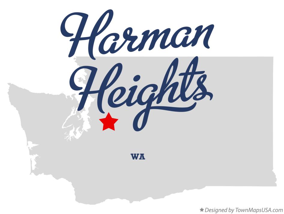 Map of Harman Heights Washington WA