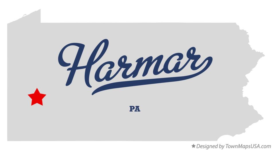 Map of Harmar Pennsylvania PA