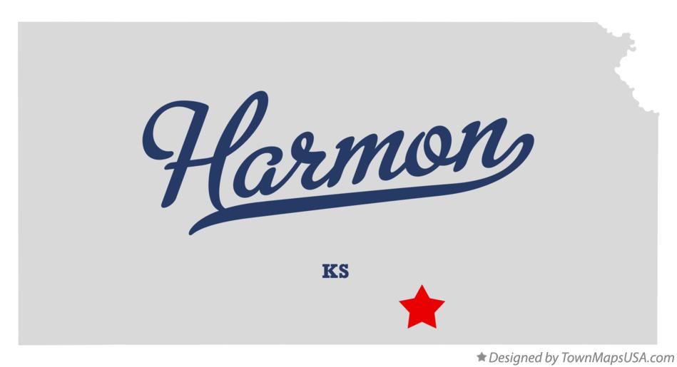 Map of Harmon Kansas KS