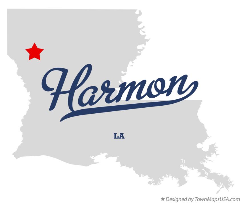 Map of Harmon Louisiana LA