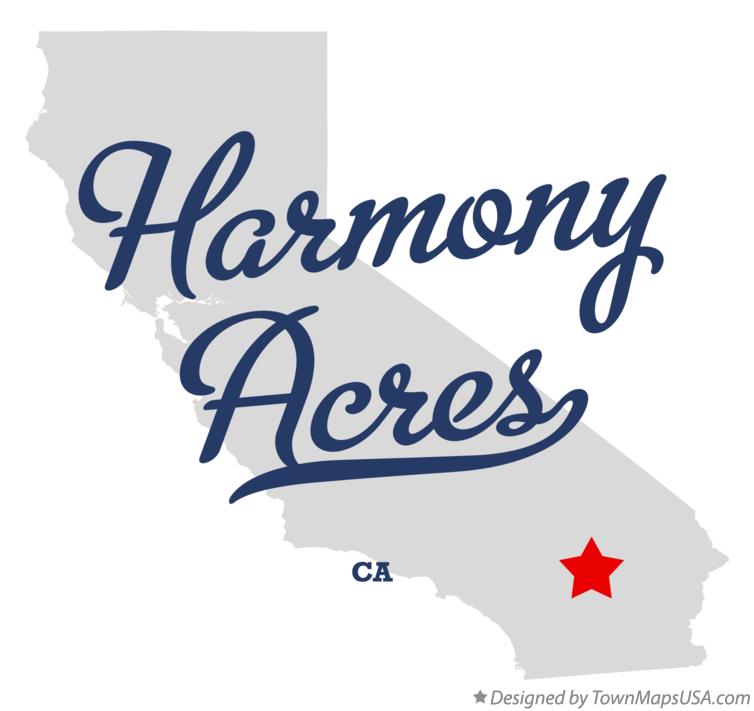 Map of Harmony Acres California CA