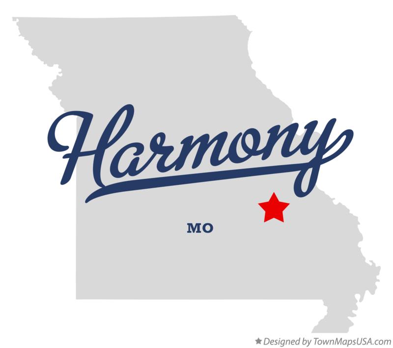 Map of Harmony Missouri MO