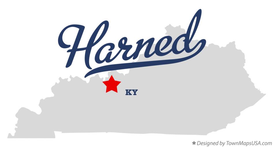 Map of Harned Kentucky KY
