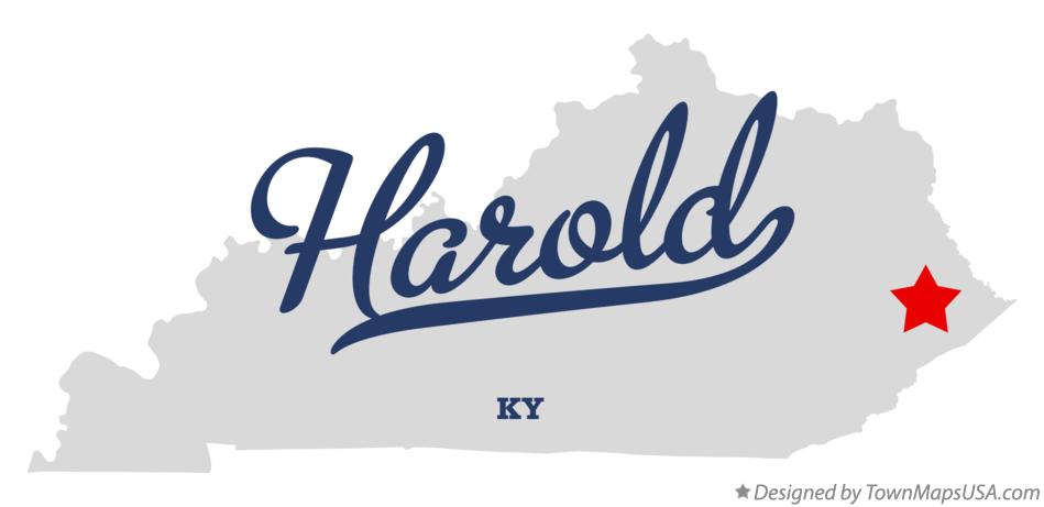Map of Harold Kentucky KY