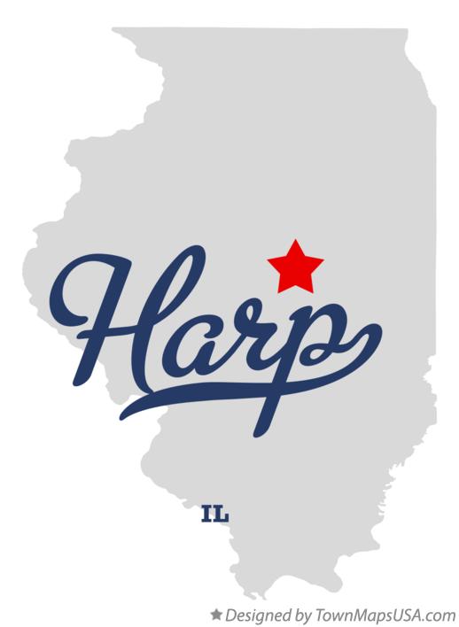Map of Harp Illinois IL