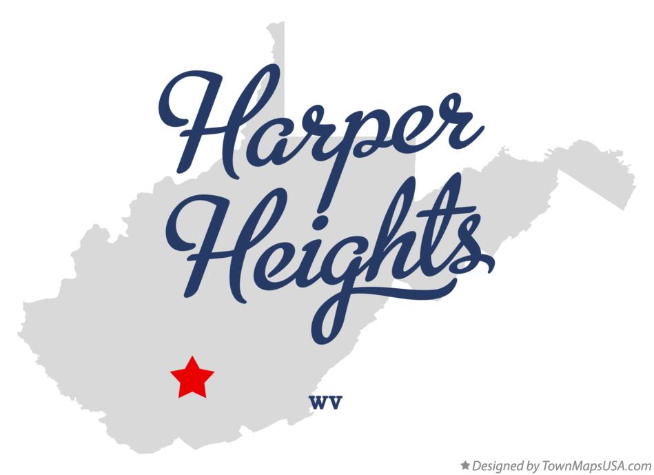 Map of Harper Heights West Virginia WV