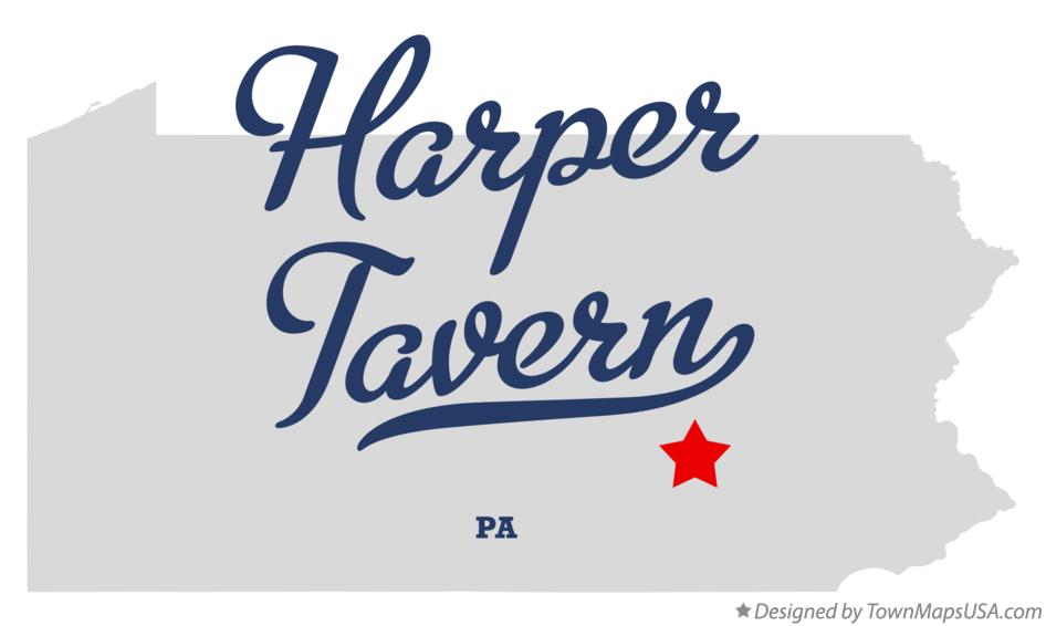 Map of Harper Tavern Pennsylvania PA