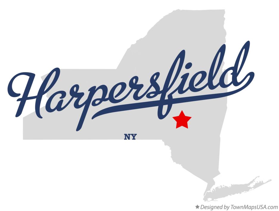 Map of Harpersfield New York NY