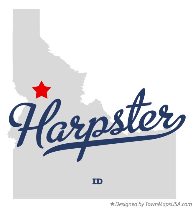 Map of Harpster Idaho ID