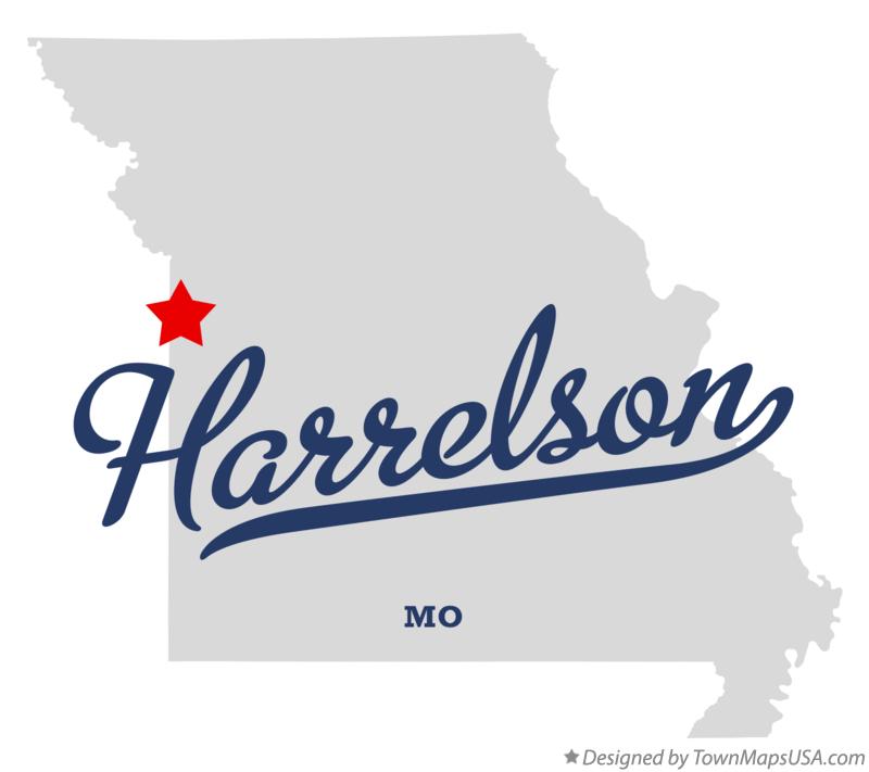 Map of Harrelson Missouri MO