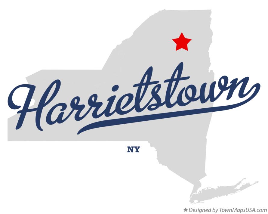 Map of Harrietstown New York NY