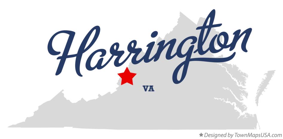 Map of Harrington Virginia VA