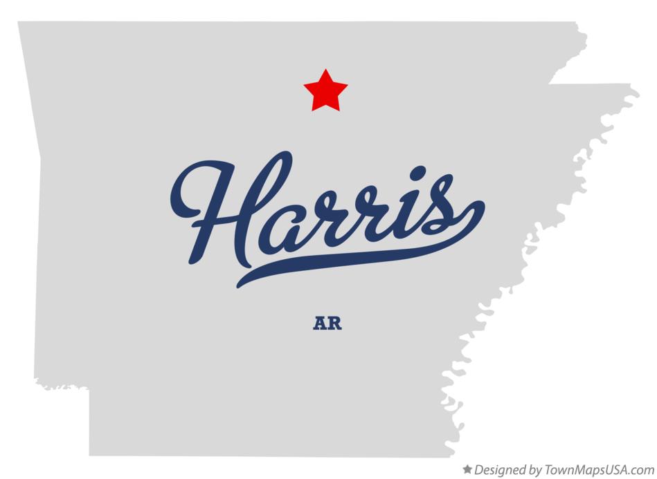 Map of Harris Arkansas AR