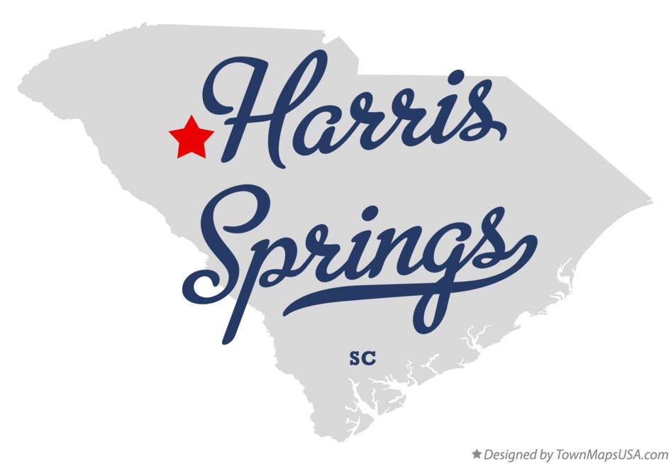 Map of Harris Springs South Carolina SC