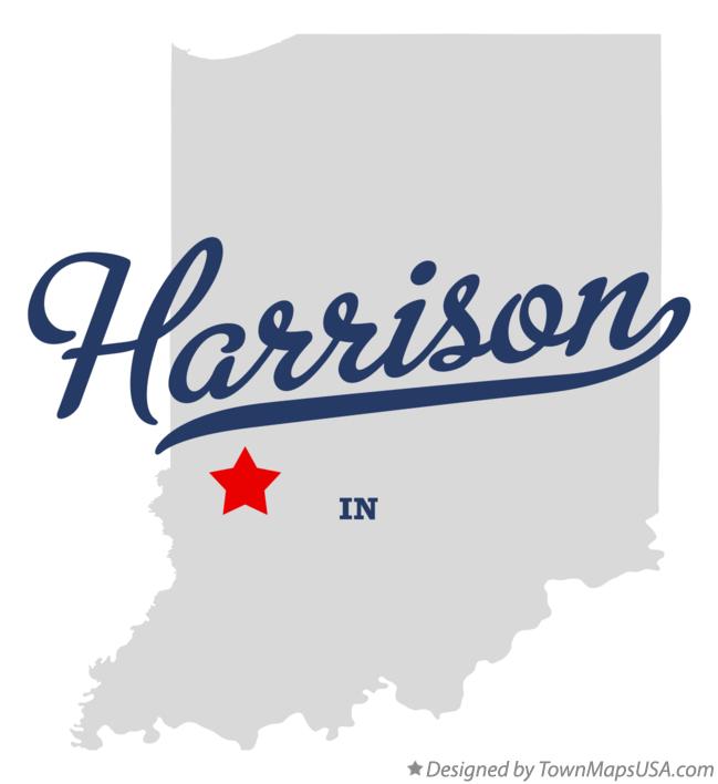 Map of Harrison Indiana IN