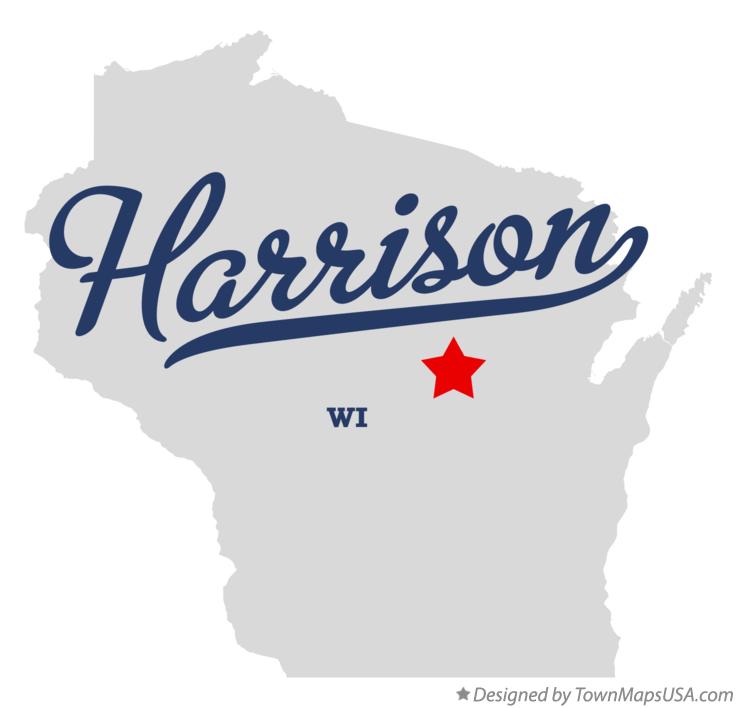 Map of Harrison Wisconsin WI