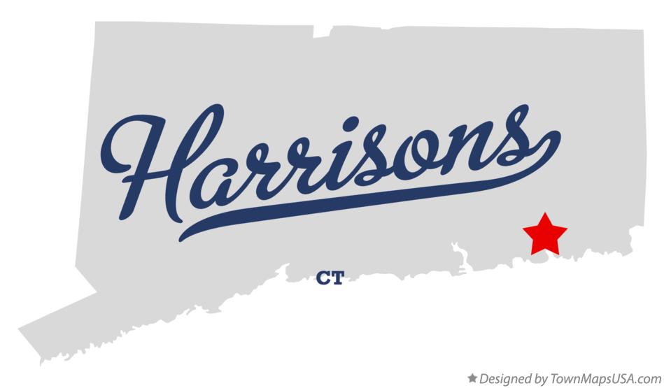 Map of Harrisons Connecticut CT