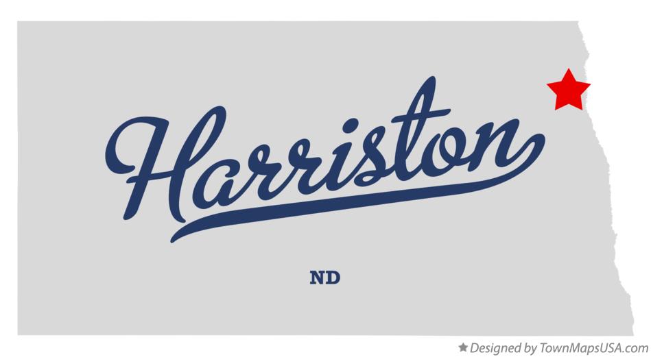 Map Of Harriston Nd 