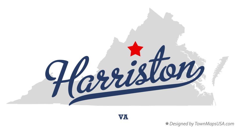 Map of Harriston Virginia VA