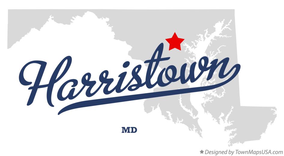 Map of Harristown Maryland MD