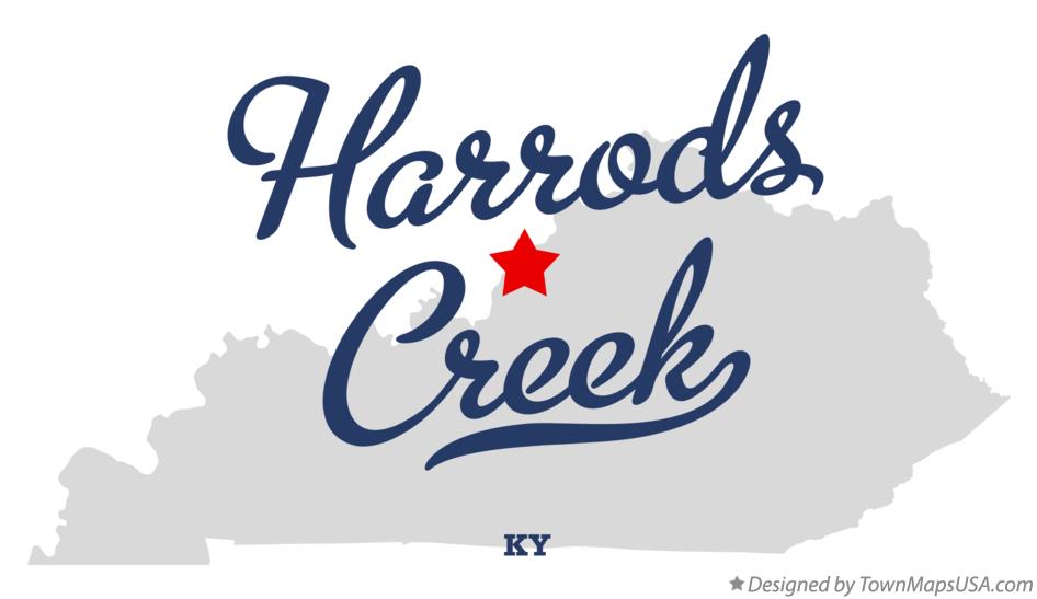 Map of Harrods Creek Kentucky KY