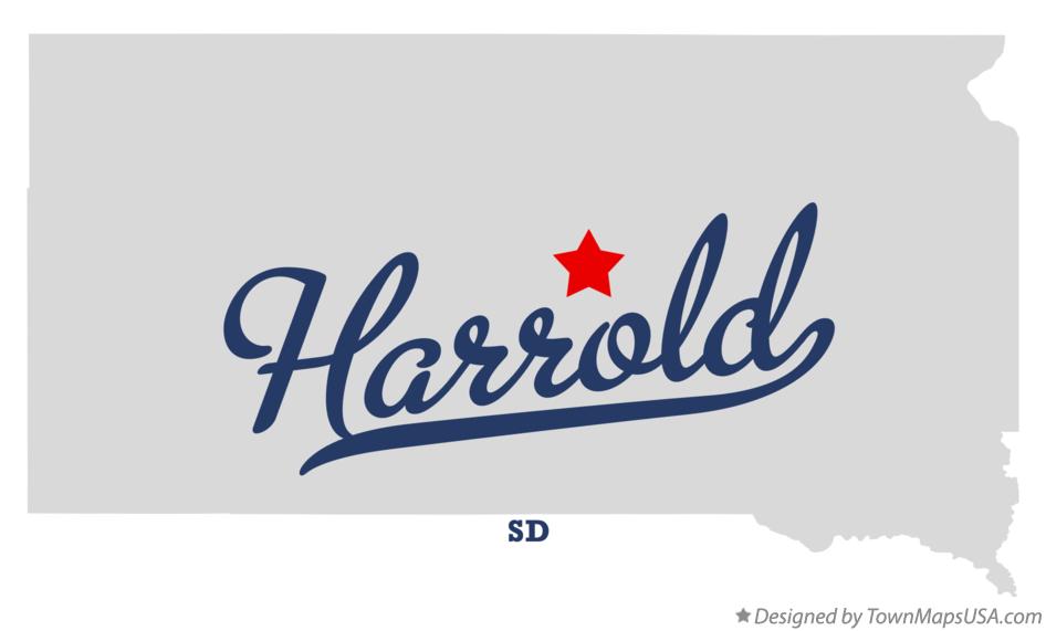 Map of Harrold South Dakota SD