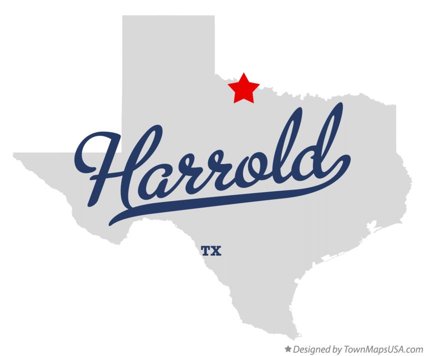 Map of Harrold Texas TX