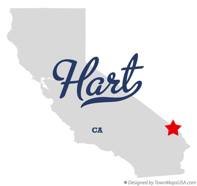 Map of Hart California CA
