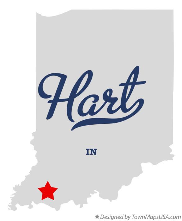 Map of Hart Indiana IN