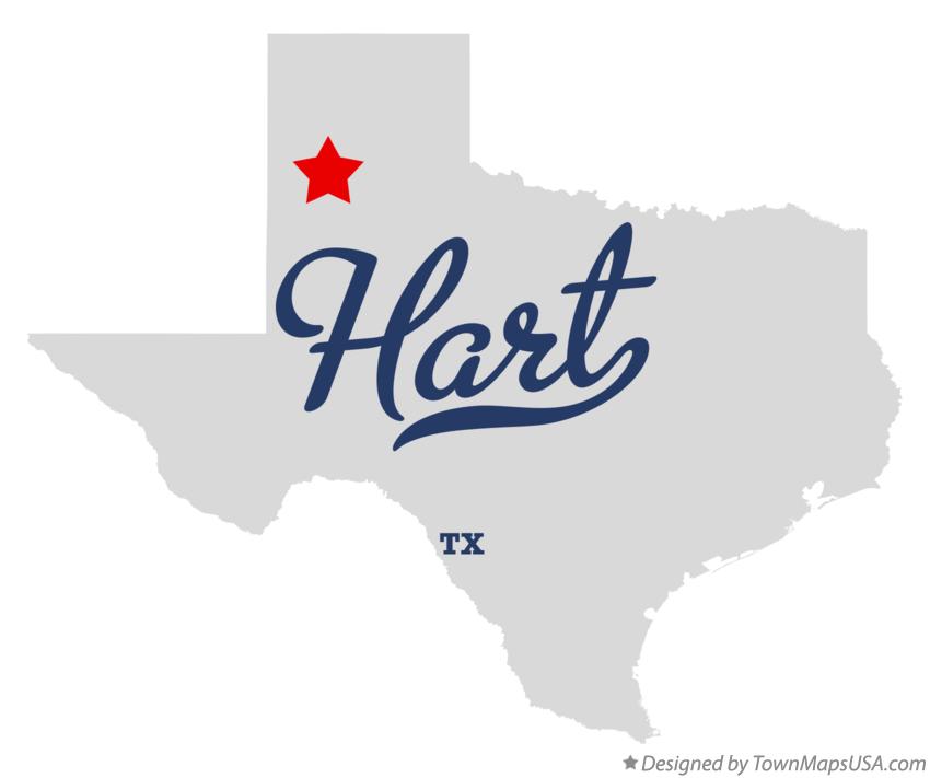 Map of Hart Texas TX