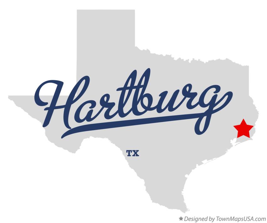 Map of Hartburg Texas TX