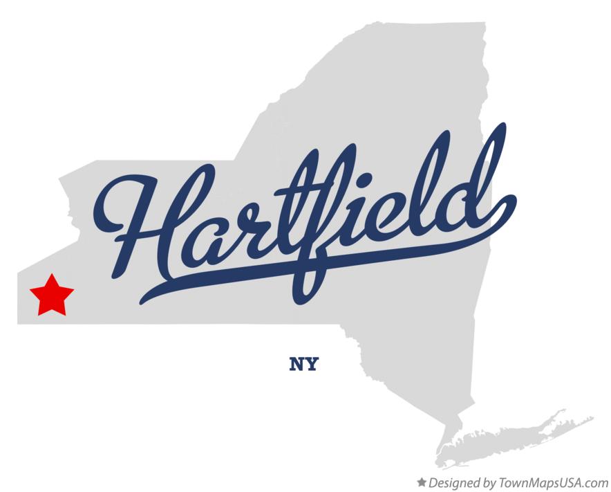 Map of Hartfield New York NY