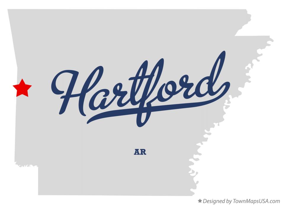 Map of Hartford Arkansas AR