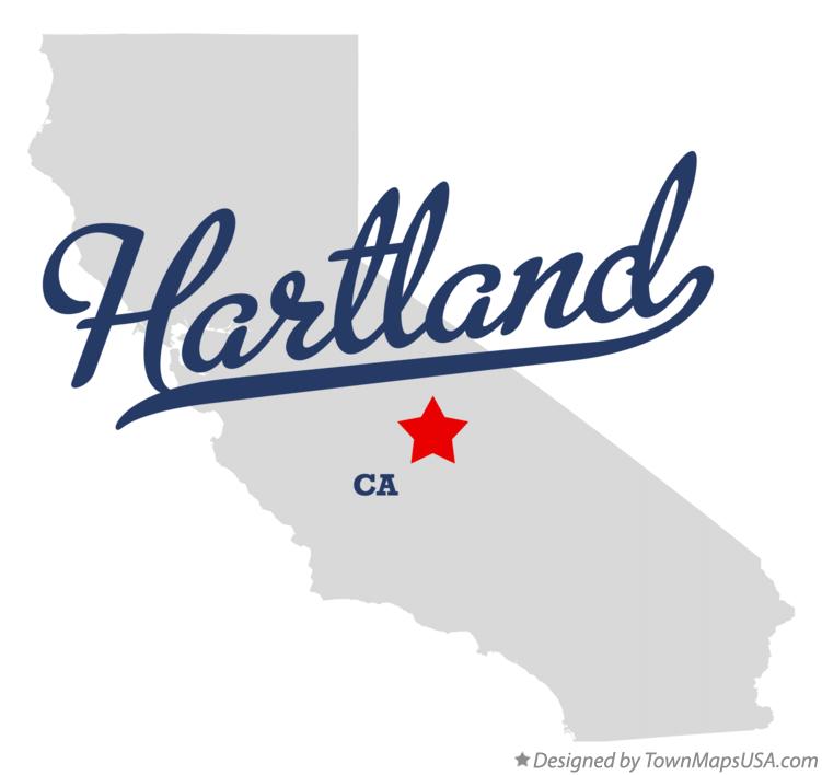 Map of Hartland California CA