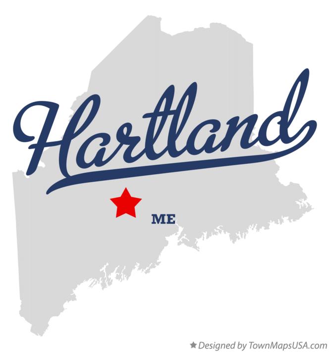 Map of Hartland Maine ME