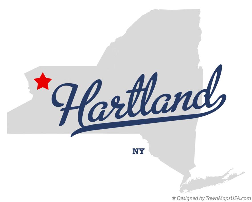 Map of Hartland New York NY
