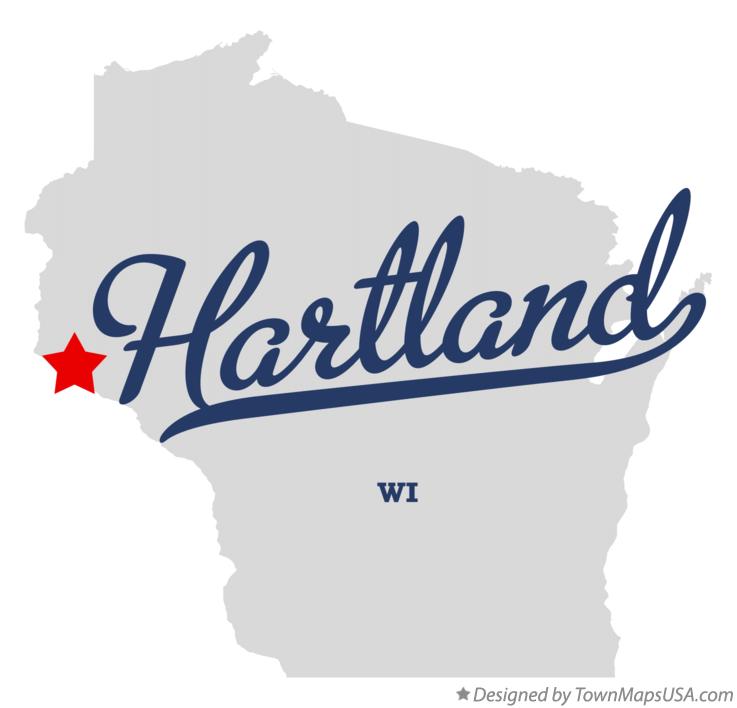 Map of Hartland Wisconsin WI