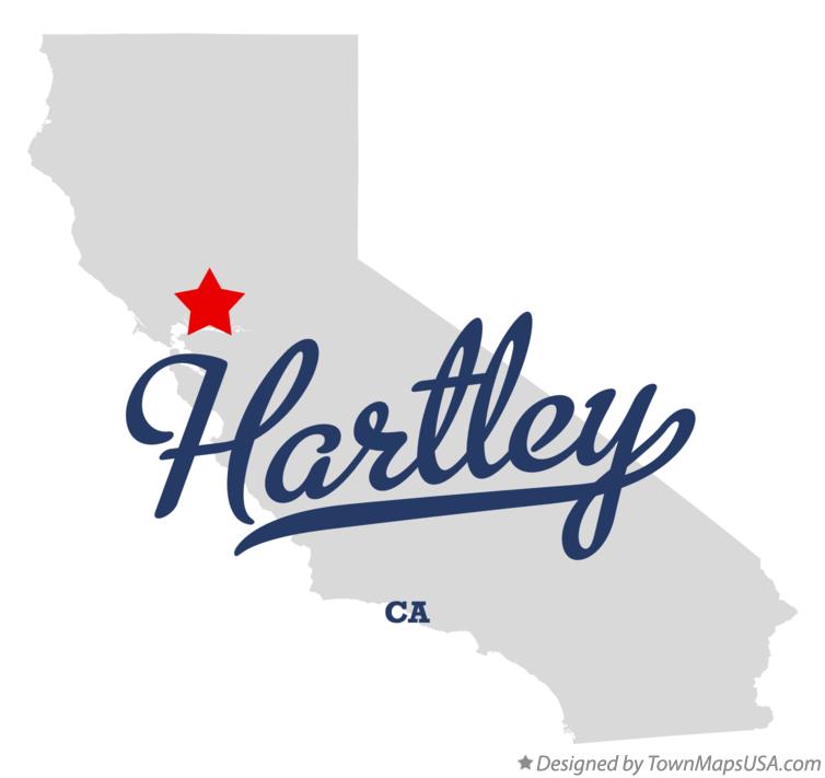 Map of Hartley California CA