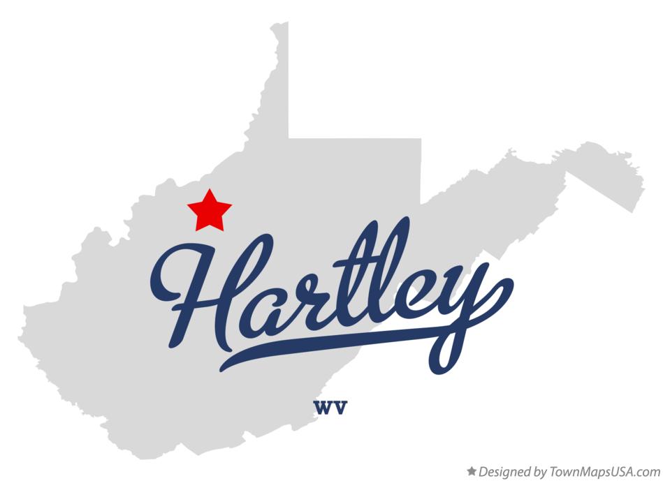 Map of Hartley West Virginia WV