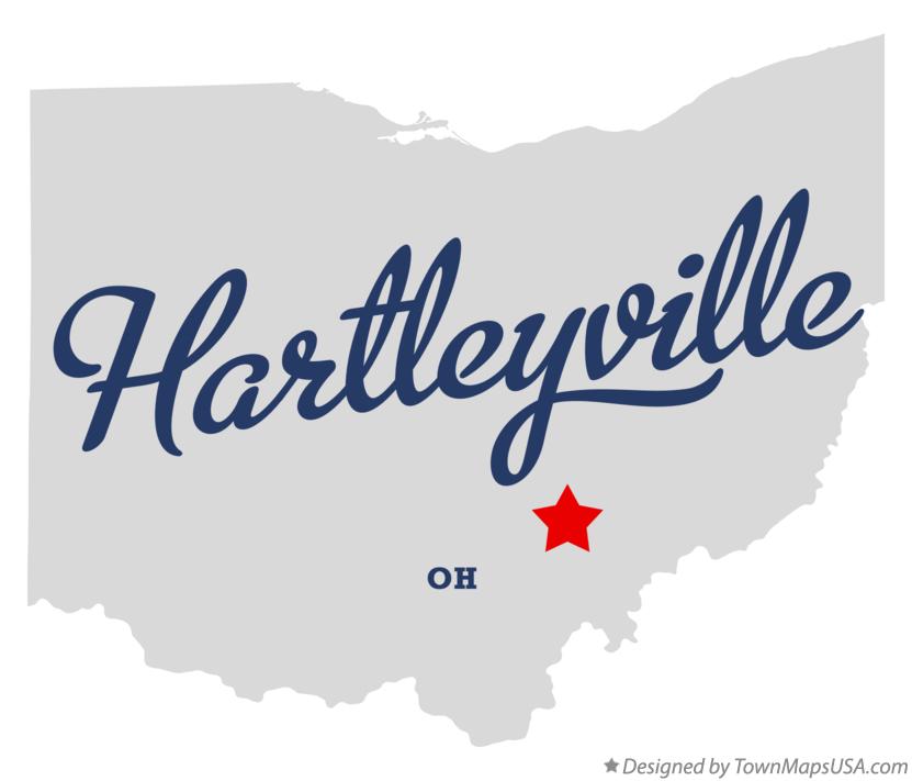 Map of Hartleyville Ohio OH