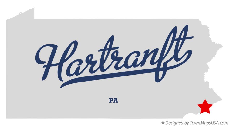 Map of Hartranft Pennsylvania PA