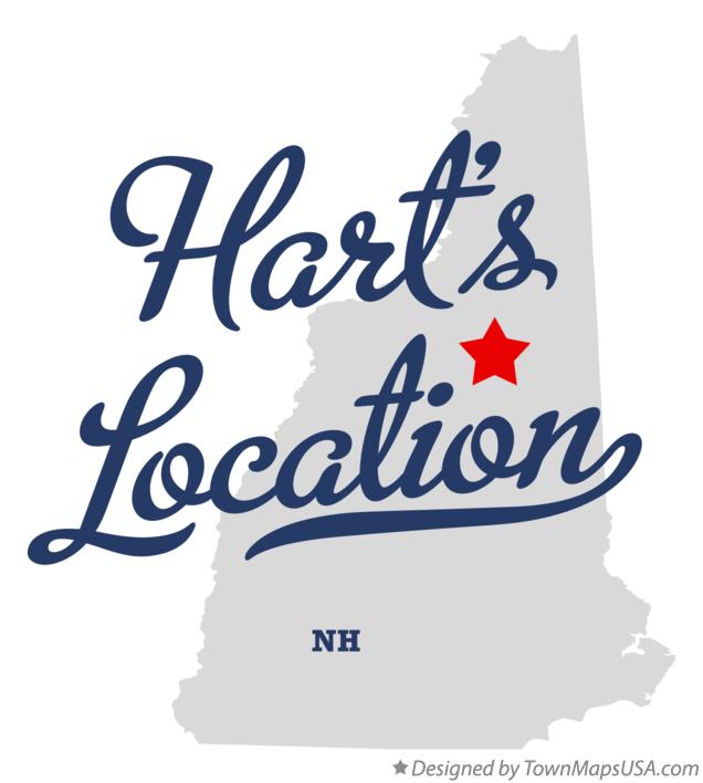 Map of Hart's Location New Hampshire NH