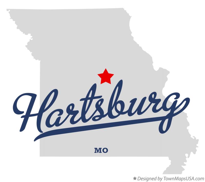 Map of Hartsburg Missouri MO