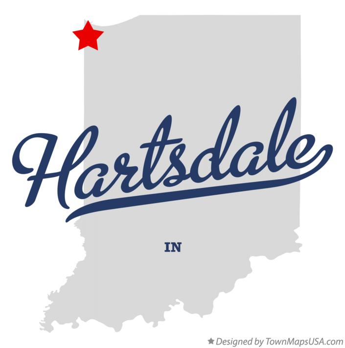 Map of Hartsdale Indiana IN