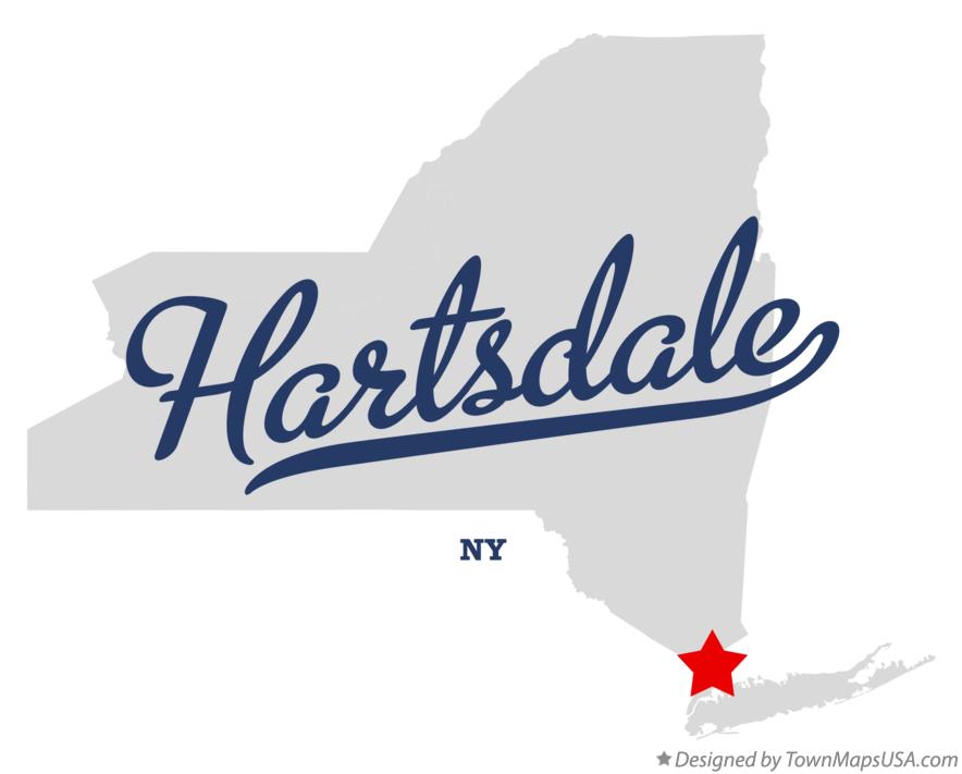 Map of Hartsdale New York NY