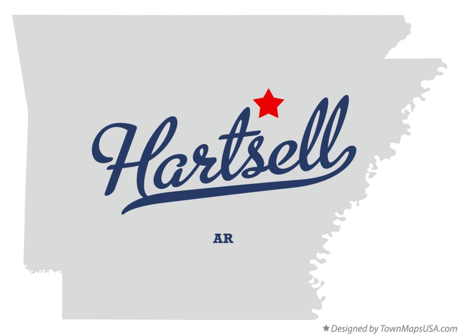 Map of Hartsell Arkansas AR
